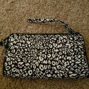 Vera bradley front zip wristlet